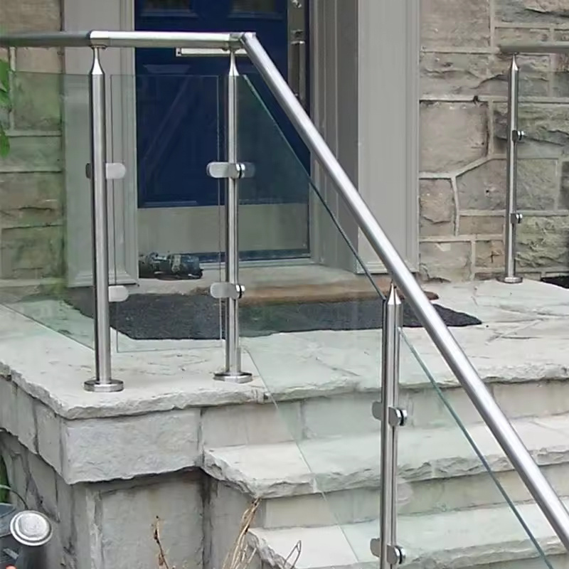 YL Stainless Balustrade Handrail stainless steel baluster Glass Railing Balcony Railing Square Outdoor and Indoor Factory Price