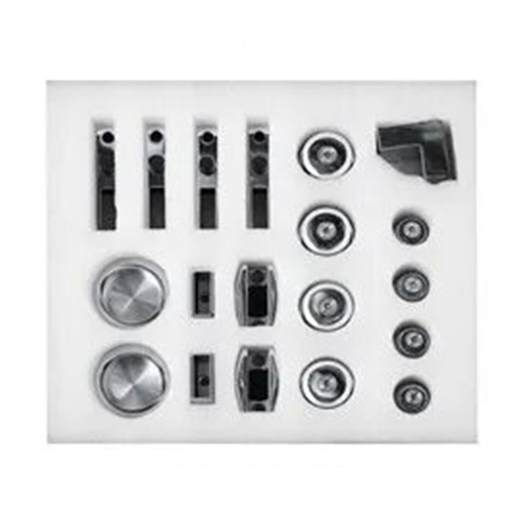 YM-06 Handle Roller Accessories Matt Black Square Tube 30*10mm Gate Wheel Wholesale Shower Glass Sliding Door Hardware