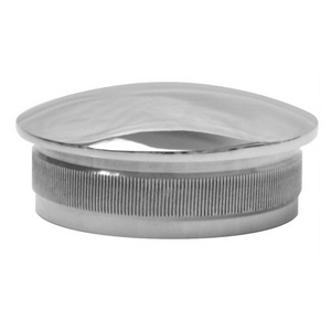 FG-04 Top Seller Customized Logo Round Balcony  Stainless Steel Threaded End Cap Pvc Pipe