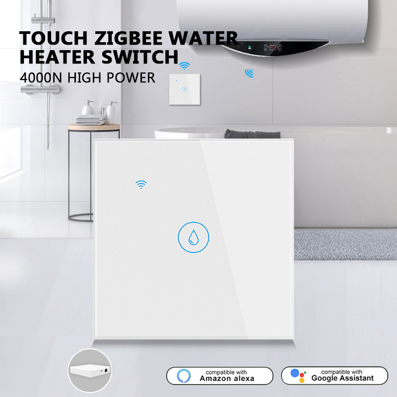 4400W 20A High Power WiFi Smart Switch for Boiler Water Heater Electric Fireplace Oven App Remote Control Timer Voice Command