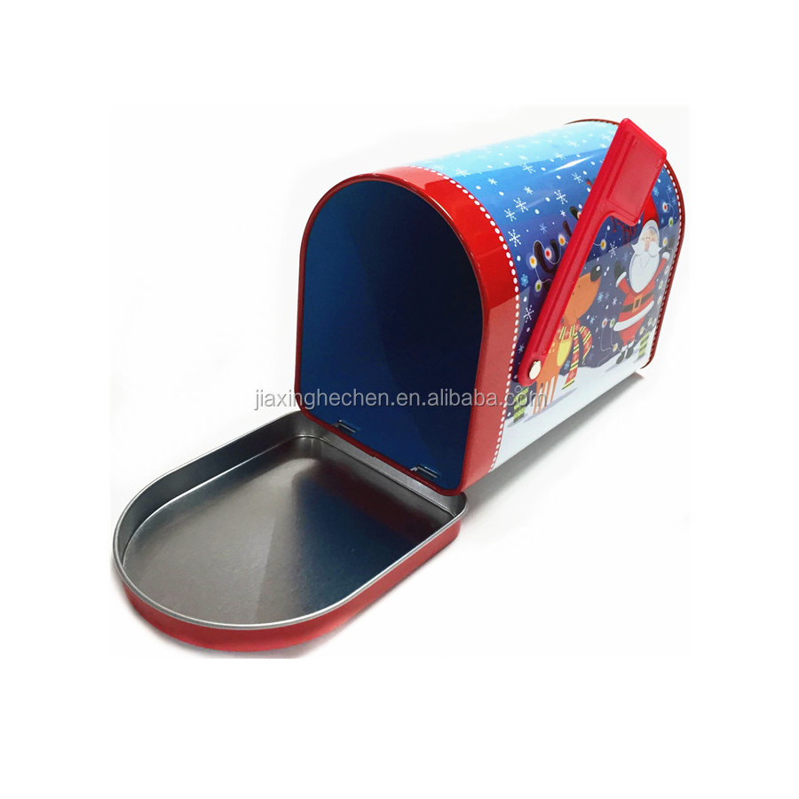 Mailbox letter box shape gift card tin box