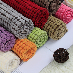 Available in a variety of colors 2.5 grain lattice wholesale stripe corn corduroy upholstery fabric for sofa cushion HT-NPCJF-A