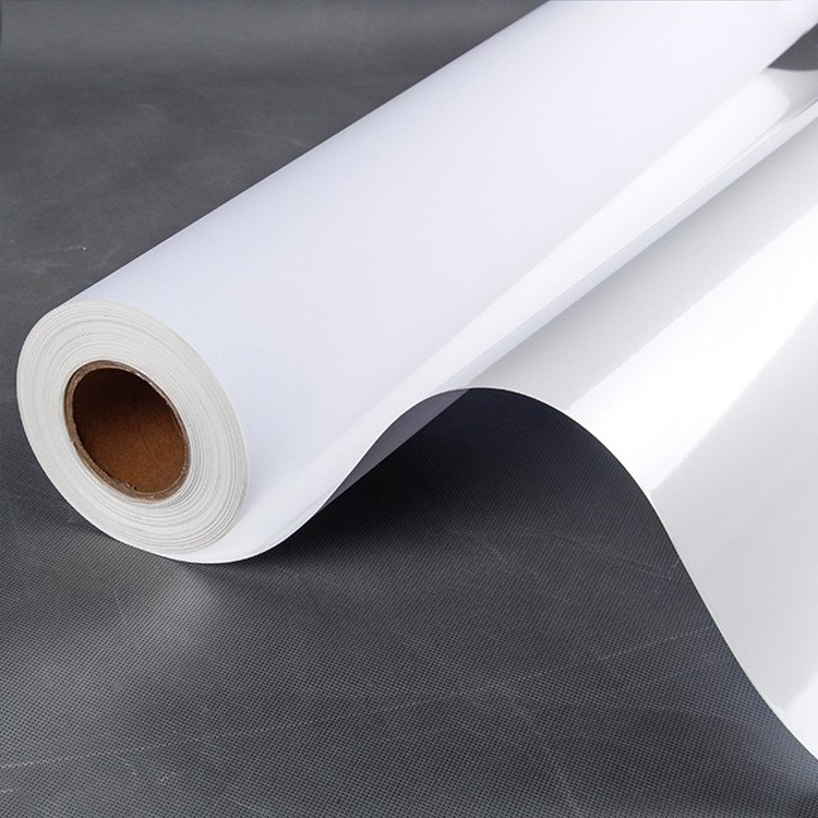 Printing PP Paper Rolls Inkjet Media Self Adhesive Waterproof Custom White Sticker Poster