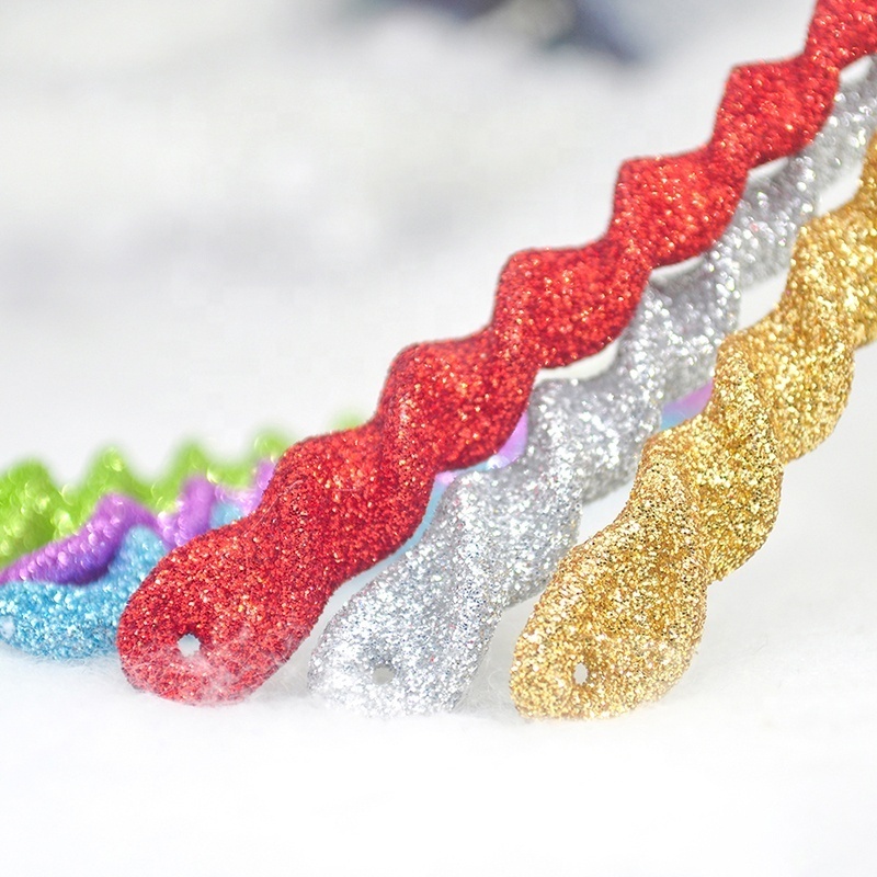 Color Glitter Simulation Icicles Xmas Tree Hanging Ornaments Colorful Threaded Ice Winter Party New Year Supplies