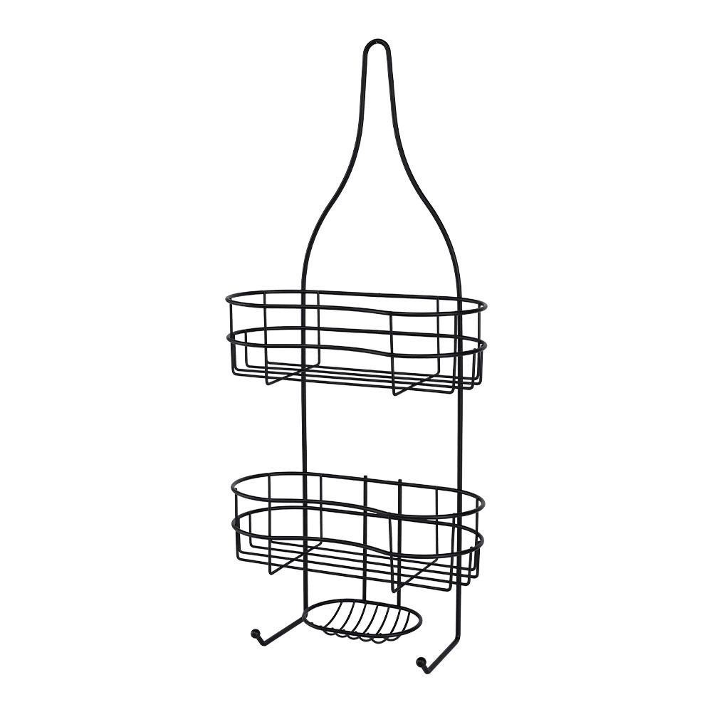 Factory Supplier Custom Design Hanging Stainless Steel Black Wire 3-Tier Hanging Bathroom Shower Caddy