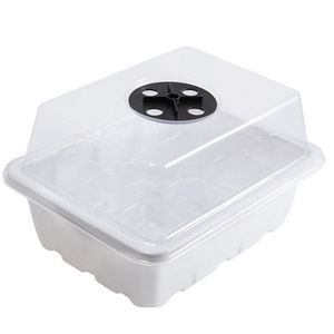 Wholesale 12 Holes Germination Starter Seedling Tray plastic Nursery Trays & Lids