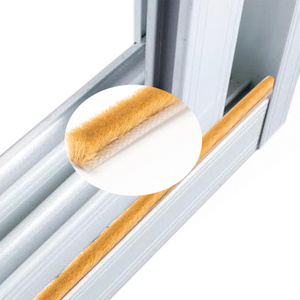 Anti-noise aluminum window pile weather sealing strip brush dust prevention door brush seal strip