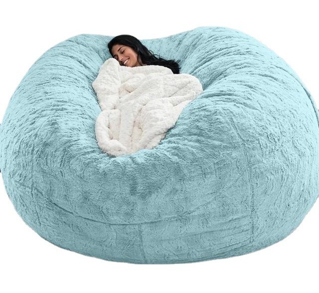 Large Giant Beanbags Bed Bean Bag Manufacturer Sofa Free Shipping Sponge Foam Filling Lazy Sofas Plush Modern Big Bean Bag Bed