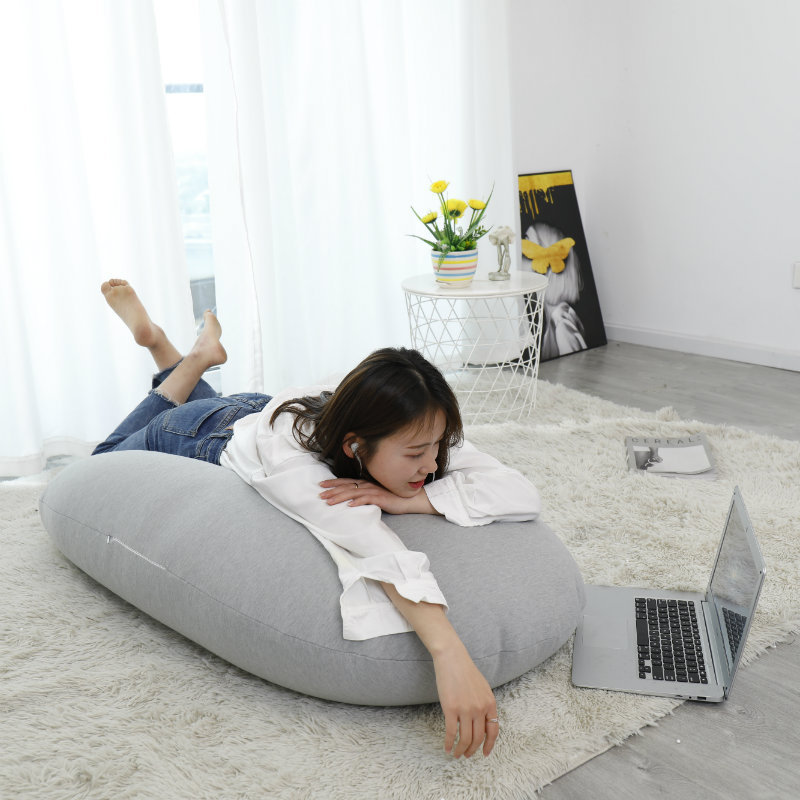 Skin-Friendly Spandex Cloud Pod Bean Bag Comfy Home Furniture Cloud Pod Lounger Zero-Gravity Cloud Sofa Bed Bean Bag Pouf