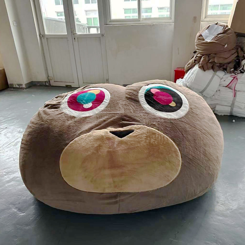 Kanye West Graduation Bear Plush Toy Fat Sac Bean Bag Seat Big Lots Oversized Heated Large Bean Bag Sofa Chair For Adults