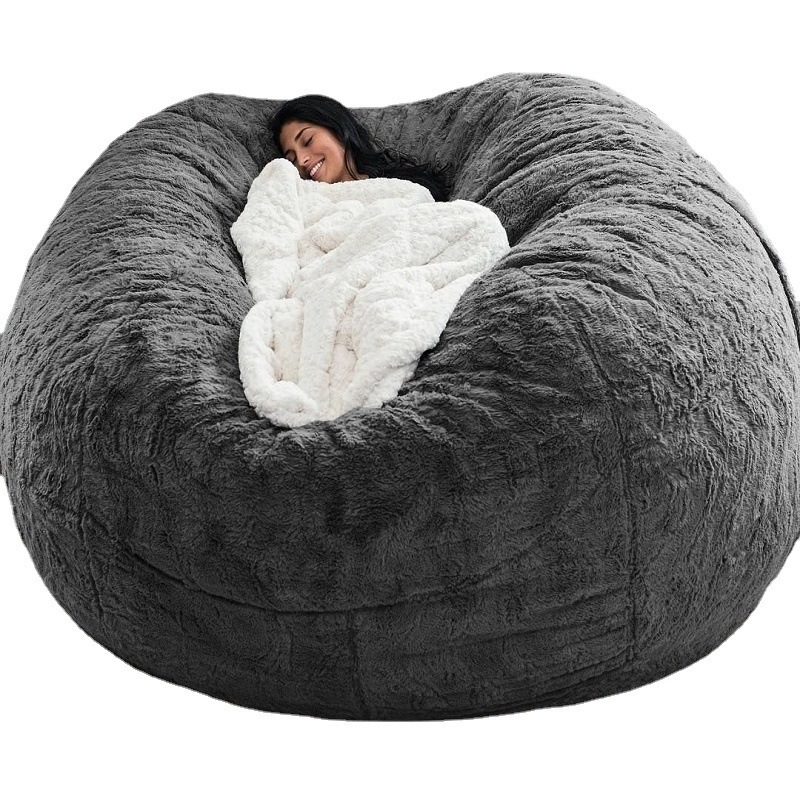 Xxxl Custom Print Bean Bag High Quality Big Lots Wholesale Heated Indoor Large Fur Bean Bag Lazy Sofa Chair For Adults