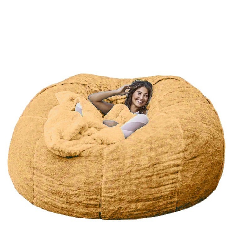 Luxury Fur Lazy Sofa Couch Xxl Love Sack Fluffy Bean Bag Chair Cover Modern Homguava Large Giant Bean Bag Bed For Adults Humans