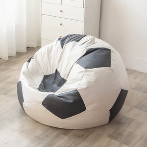 Cheap Black And White Pu Fabric Kids Funny Soccer Ball Beanbag Football Shaped Chair Bean Bag Soccer Sofa