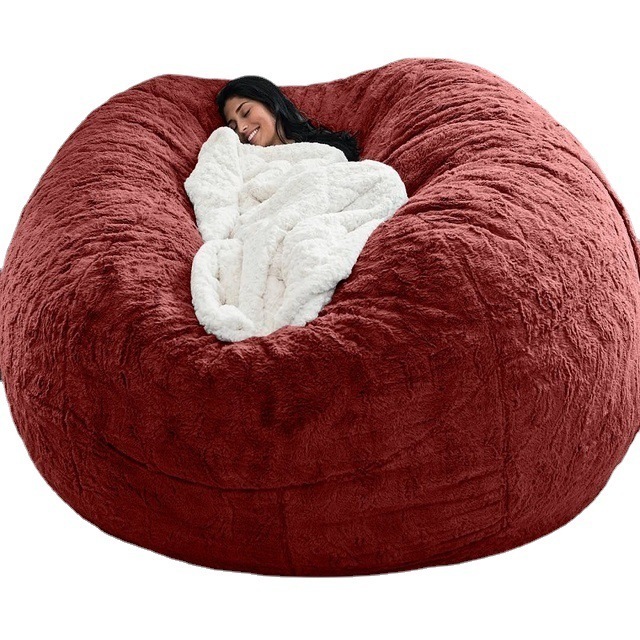 Large Giant Beanbags Bed Bean Bag Manufacturer Sofa Free Shipping Sponge Foam Filling Lazy Sofas Plush Modern Big Bean Bag Bed