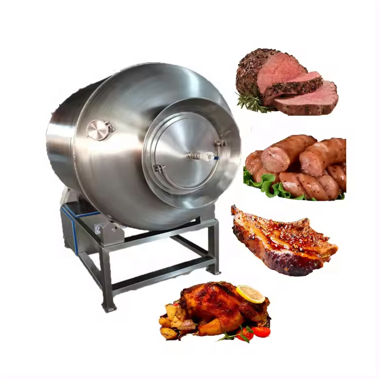 Automatic Intelligent Chicken mutton beef Meatmeat tumbler vacuum marinator marinating machine cooling vacuum tumbler machine