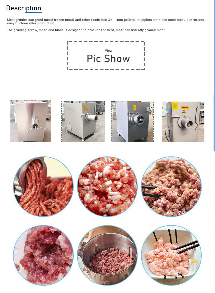 Industrial Frozen Meat Grinder chopper Fresh Meat Shredder Machine/beef mincer