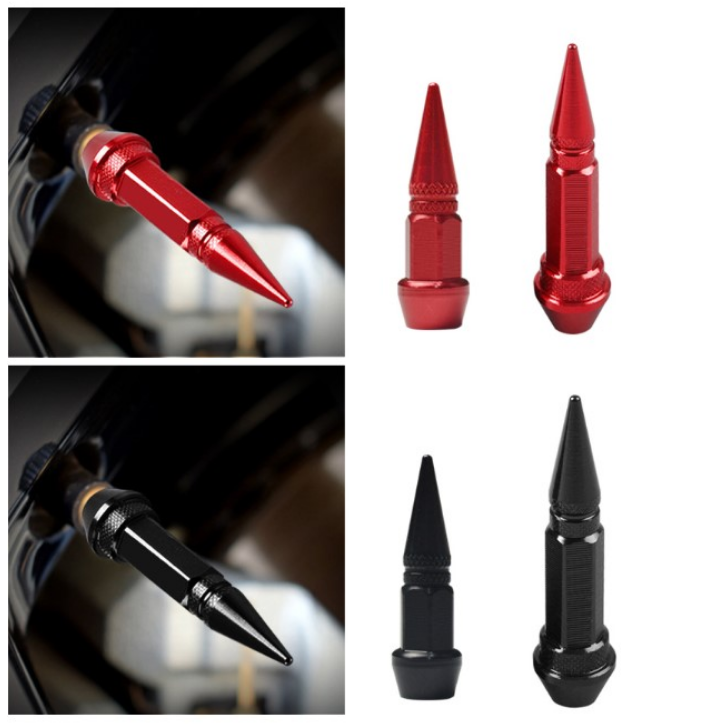 Car General tire caps Pointed Valve Cap Personality Modification Pointed Valve Bicycle Motorcycle General