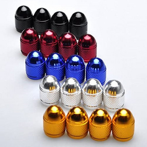 Car Tire Valve Stems Cap Bullet Style Tire Valve Cap 4 Pcs/Set Aluminum Wheel Stem Air Valve 8V1 Dustproof Caps