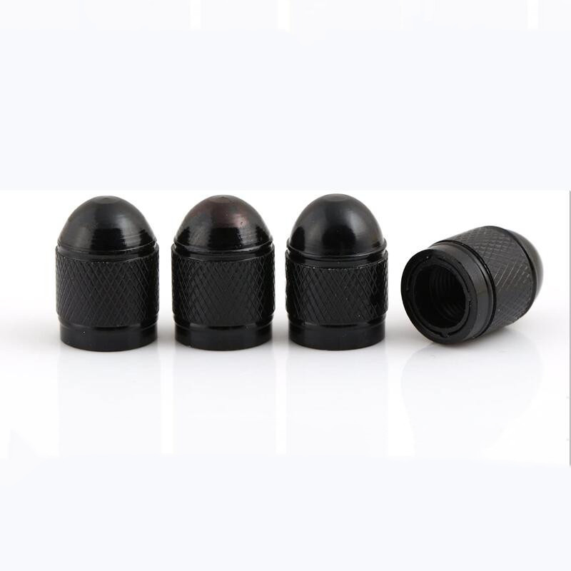 Car Tire Valve Stems Cap Bullet Style Tire Valve Cap 4 Pcs/Set Aluminum Wheel Stem Air Valve 8V1 Dustproof Caps