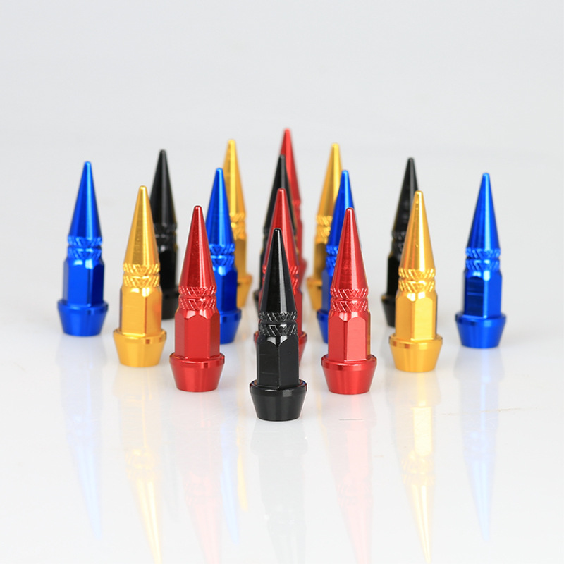 45mm Bullet Valve-caps 4pcs/set Aluminum 8V1 Tire Stem Covers Opp Bag Universal Car Accessories Universal Wing Light for Car