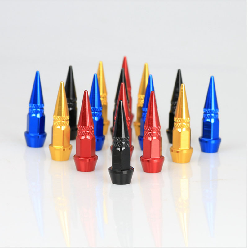 45mm Bullet Valve-caps 4pcs/set Aluminum 8V1 Tire Stem Covers Opp Bag Universal Car Accessories Universal Wing Light for Car