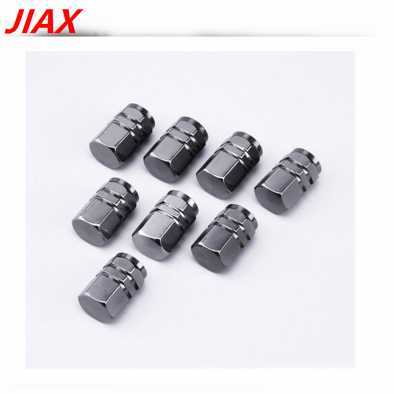 Wholesale Hexagon aluminum Tire Stem Valve Caps Wheel Valve Covers Car Dustproof Tire Cap