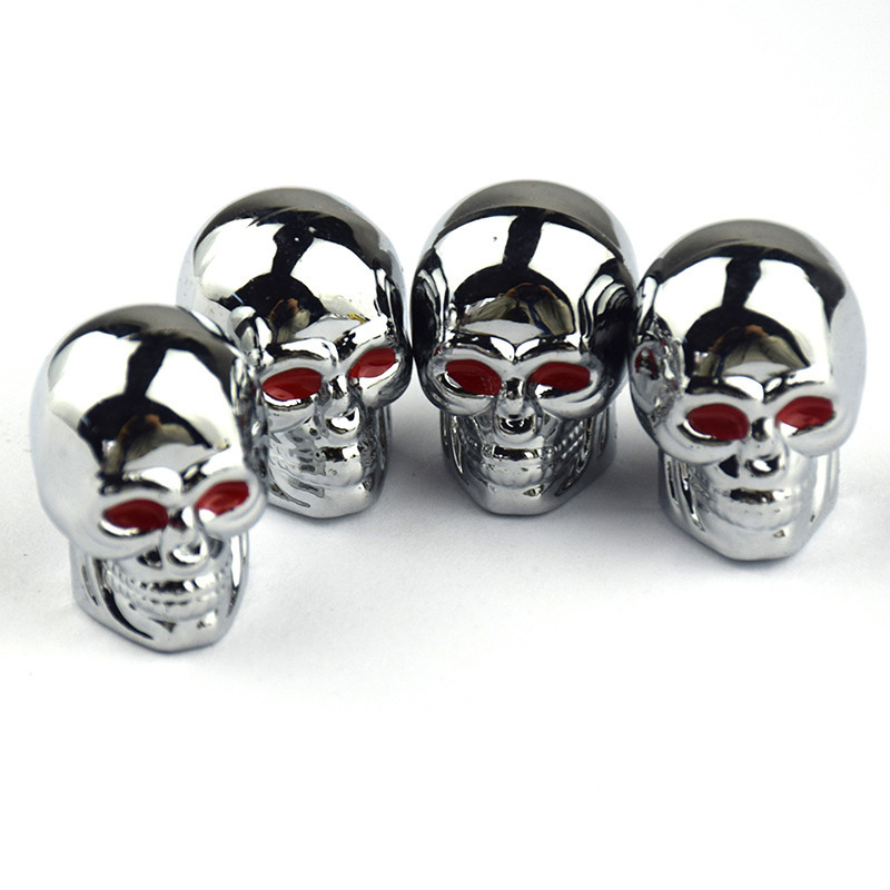 Car modification skull tire valve cap auto parts shaped valve cap tire valve stem cover