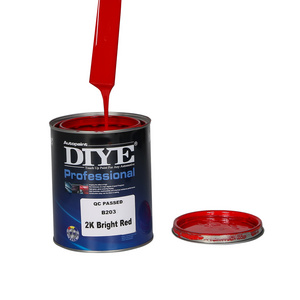 Polyurethane PU Paint Manufacturer Color 2K Bright Red Car Paint Refinish Repair Best Paint Coating For Auto Body Repair