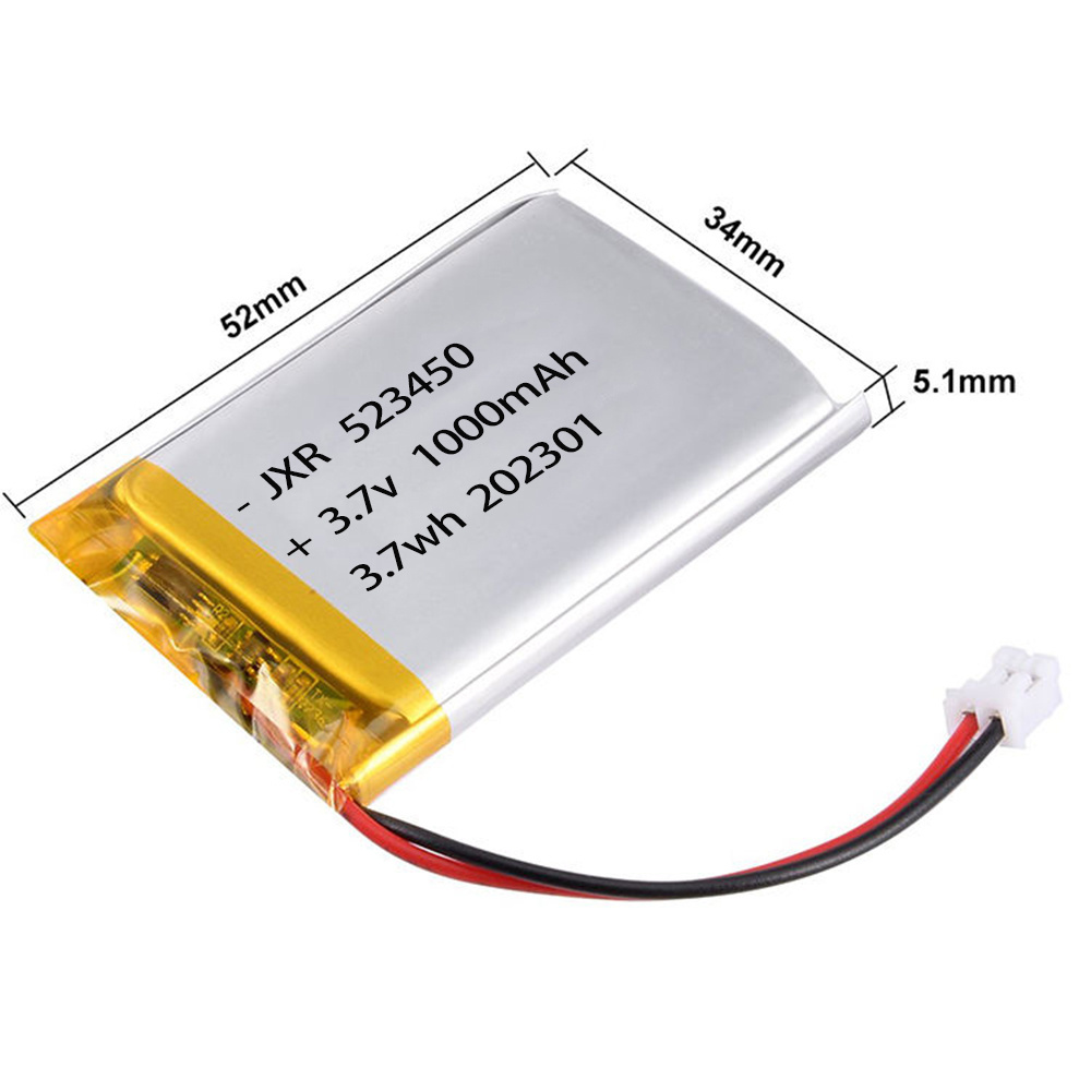 Ul1642 Kc Ce Msds high capacity Rechargeable Lithium Polymer Battery 503450 523450 803450 103450