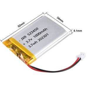 Ul1642 Kc Ce Msds high capacity Rechargeable Lithium Polymer Battery 503450 523450 803450 103450