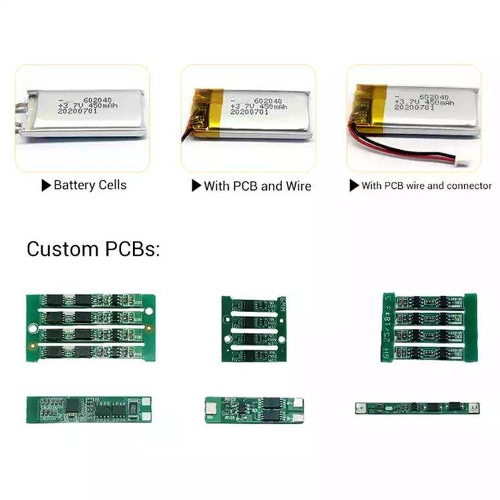 Ul1642 Kc Ce Msds high capacity Rechargeable Lithium Polymer Battery 503450 523450 803450 103450