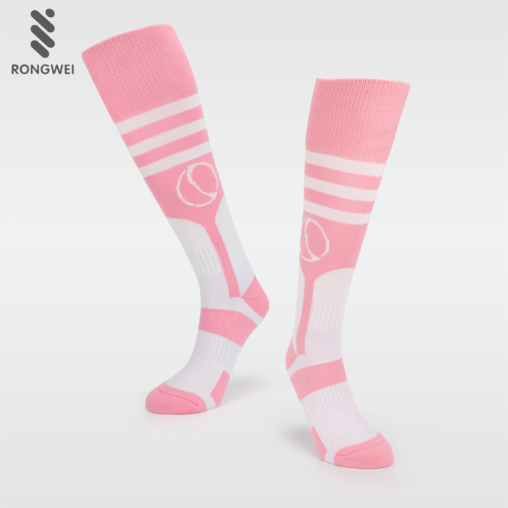 Wholesale white and pink football socks for sell