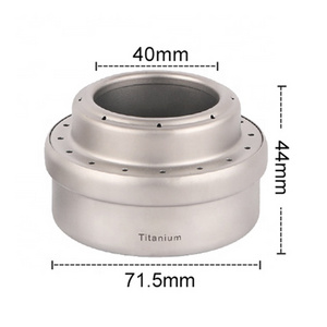 Travel Camping Mini Ultralight Titanium Backpacking Alcohol Stove Burner for Picnic