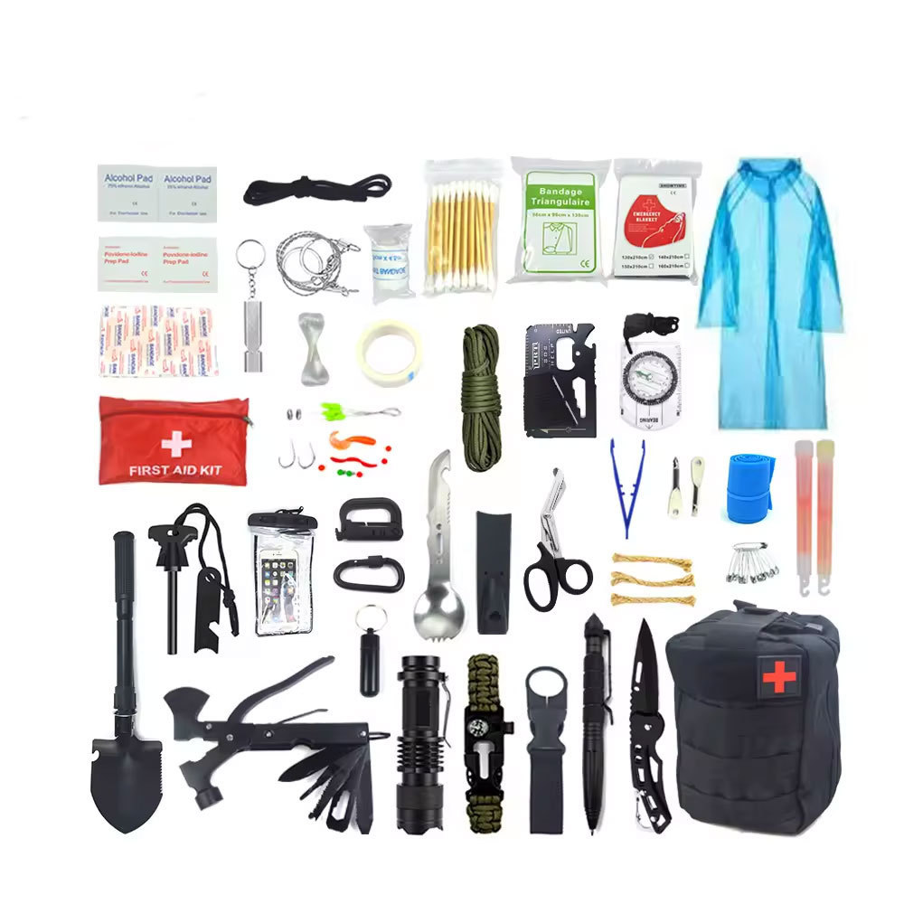 Tactical Gear Camping Gear Emergency Supplies  emergency survival kit first aid kit for Men Camping Hiking Hunting Outdoor