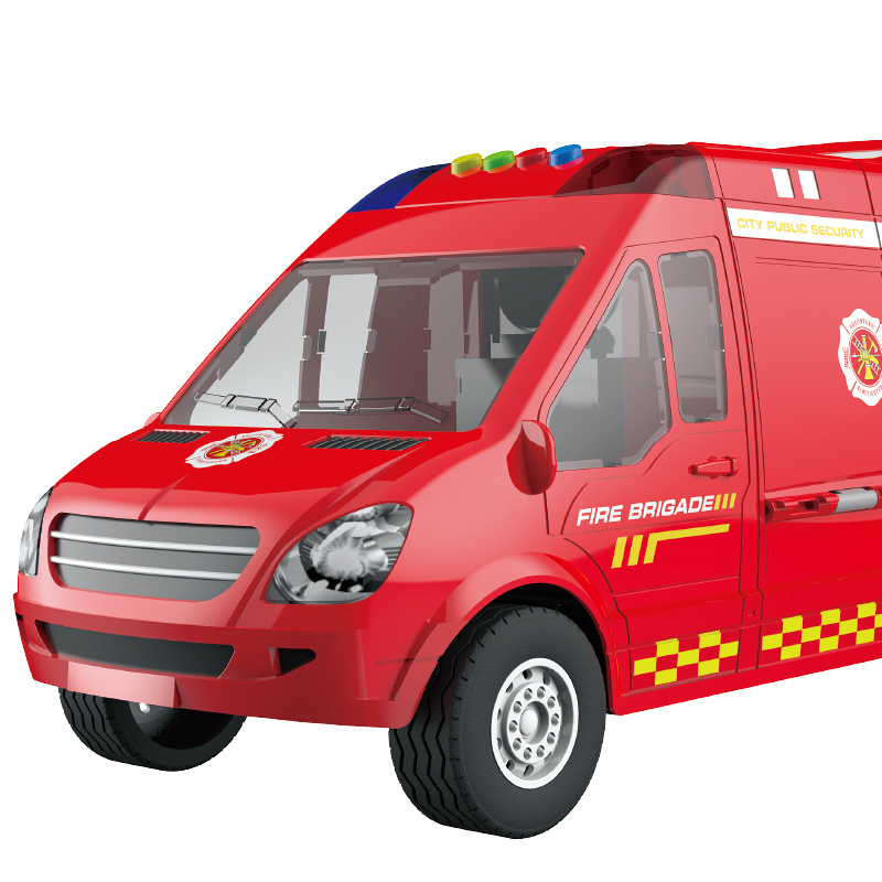 fire vehicle toy set with mini alloy cars toy educational fire toy set