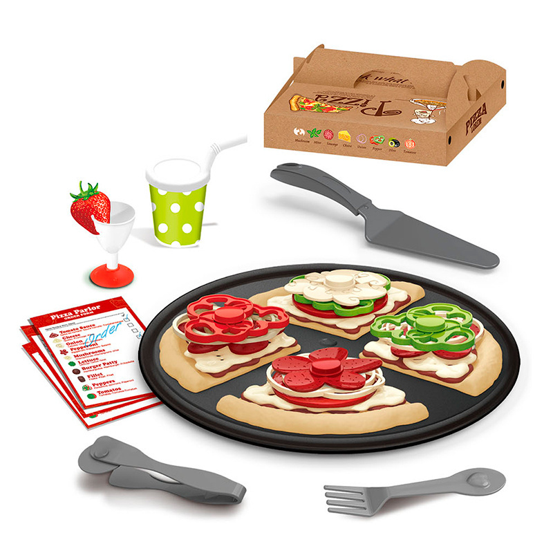 Wholesale kitchen toys for girls kids simulation pizza toy kitchen set for kids free shipping