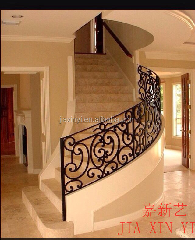 house window grill design wrought /Aluminum window grill design/Wrought iron guardrail