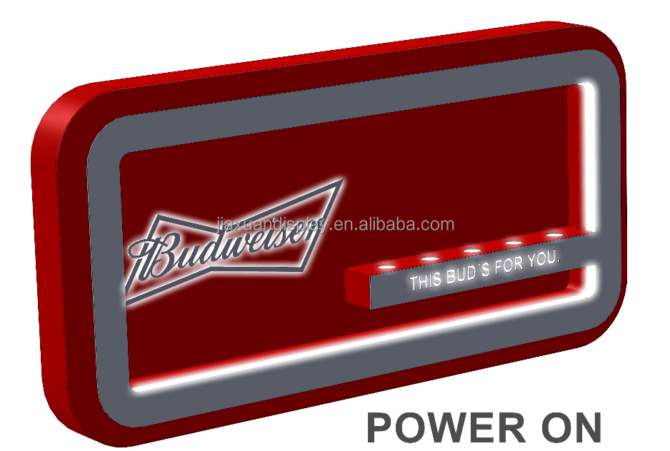 Budweiser Acrylic Bottle Glorifier display with led lights