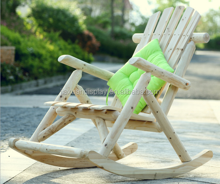 hot sale wood Rocking chair balcony chair for rural elderly