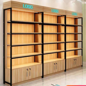 Innovative Product Ideas Tile Rack 2019 Retail Supermarket Store Display Wood Wall Hanging Shelf