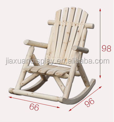 hot sale wood Rocking chair balcony chair for rural elderly