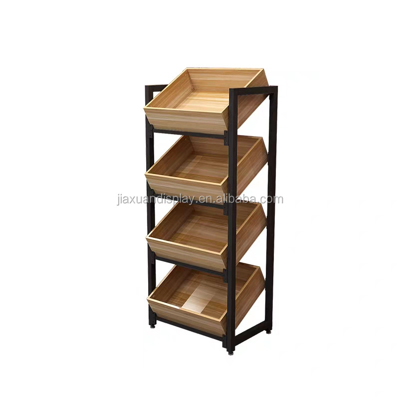 Hot Sale Wood Display Stand Case Retail Clothing Display Rack For Promotion