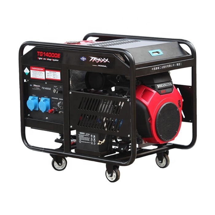 Electric Generator 220v 11kW 12000 watts Outdoor Gasoline Generators Powered by honda engine gx690