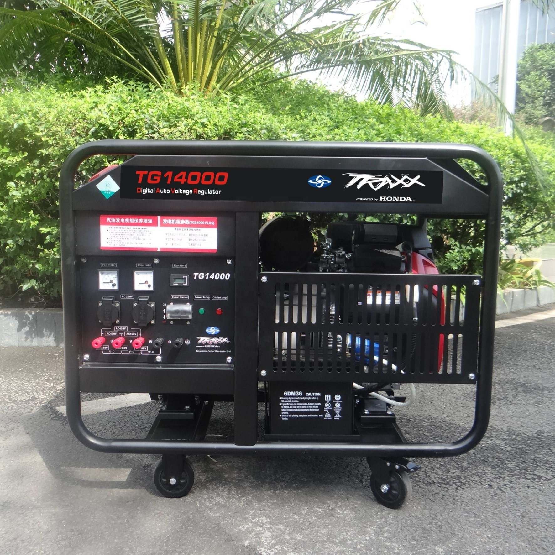 Electric Generator 220v 11kW 12000 watts Outdoor Gasoline Generators Powered by honda engine gx690