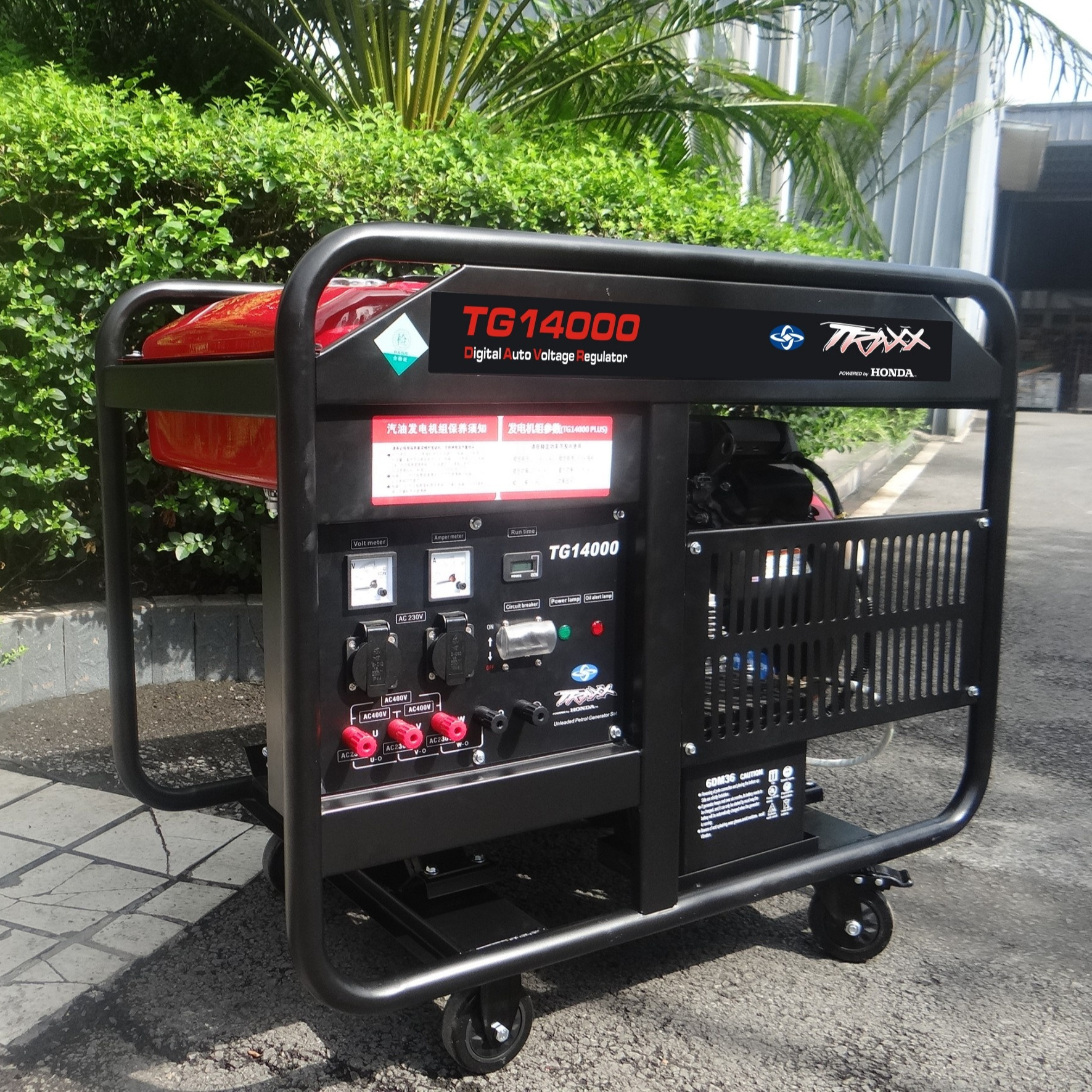 Electric Generator 220v 11kW 12000 watts Outdoor Gasoline Generators Powered by honda engine gx690