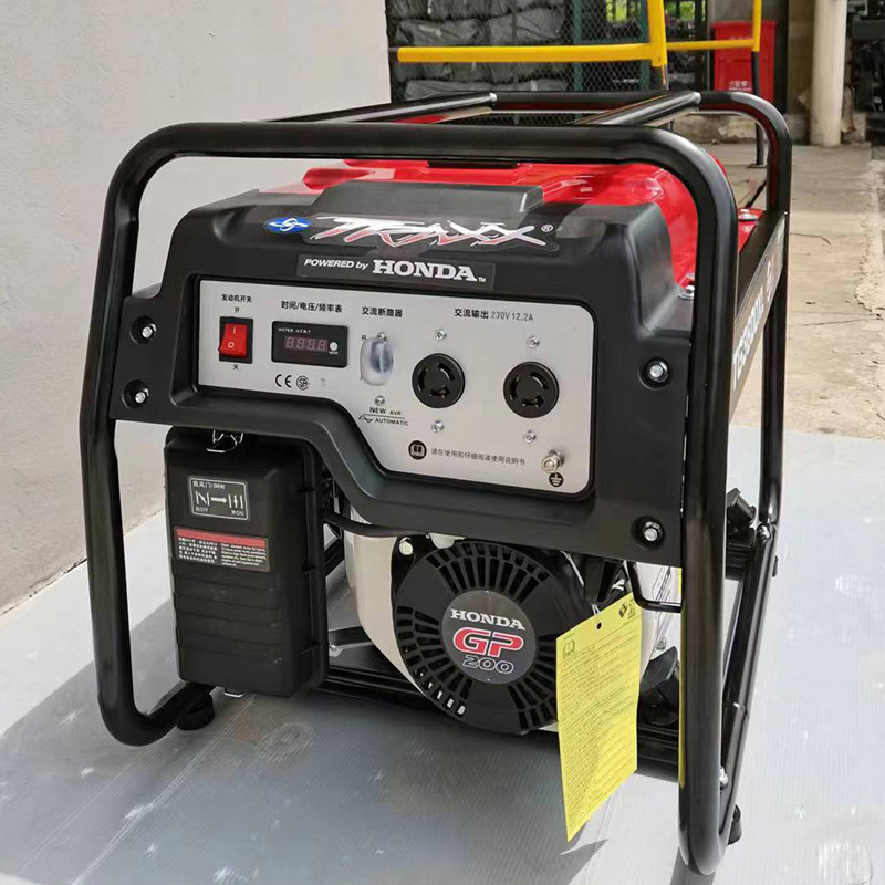 2kw 3kw 5kva petrol / gasoline generator set price single phase electricity generator with gasoline