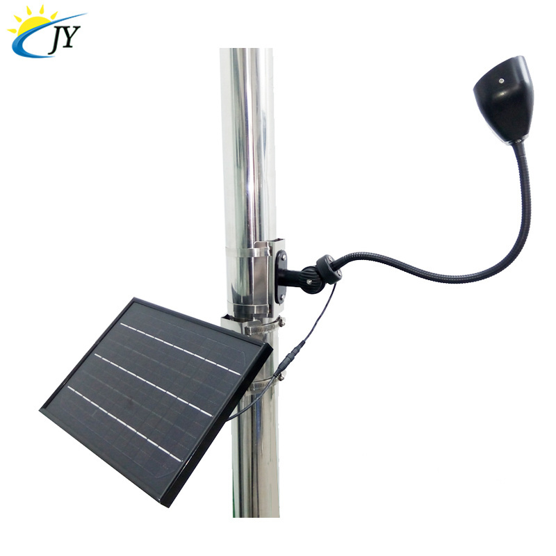 Solar Flagpole Light Solar Powered Outdoor Garden Portable Tent Camping LED Lantern Hanging Solar Flag Pole Light