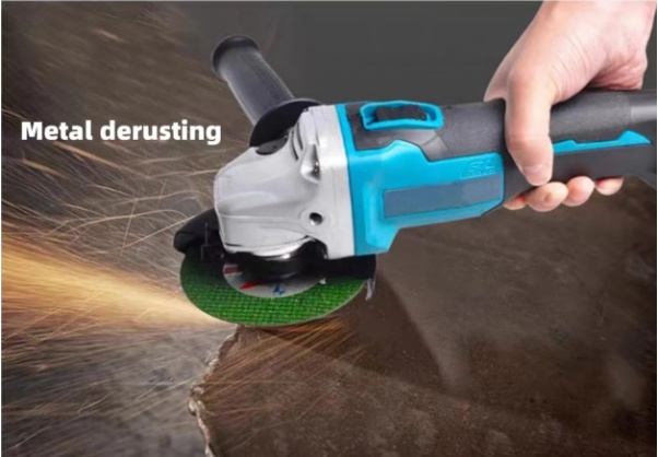 125mm Brushless Cordless Impact Electric Angle Grinder Power Tools Polishing Grinding Cutting Machine for 18V Battery