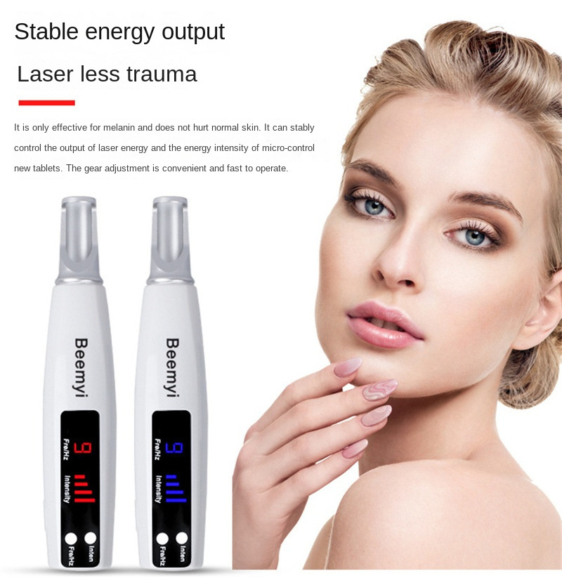 Red Blue Light Laser Picosecond Pen Removing Facial Dark Spot Freckle Pigment Tattoo Mole Removal Anti Acne Beauty Pen Device