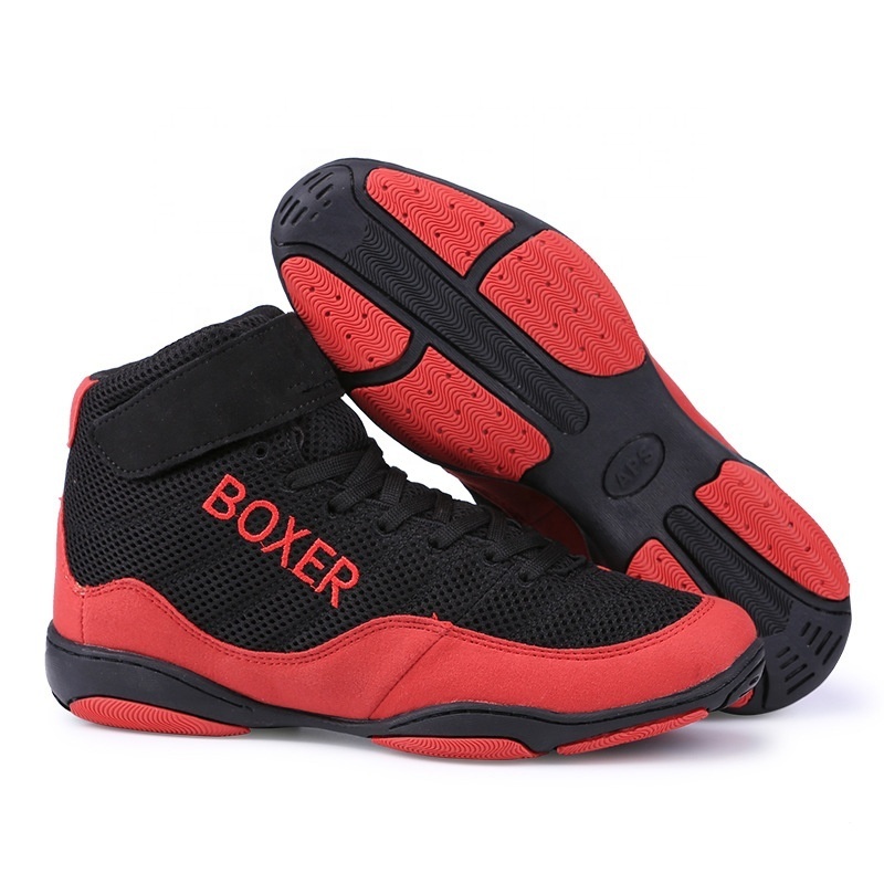 Boxing Wrestling Fighting Weightlift Shoes Male Soft Breathable Wearable Training Boxing Fighting Boots